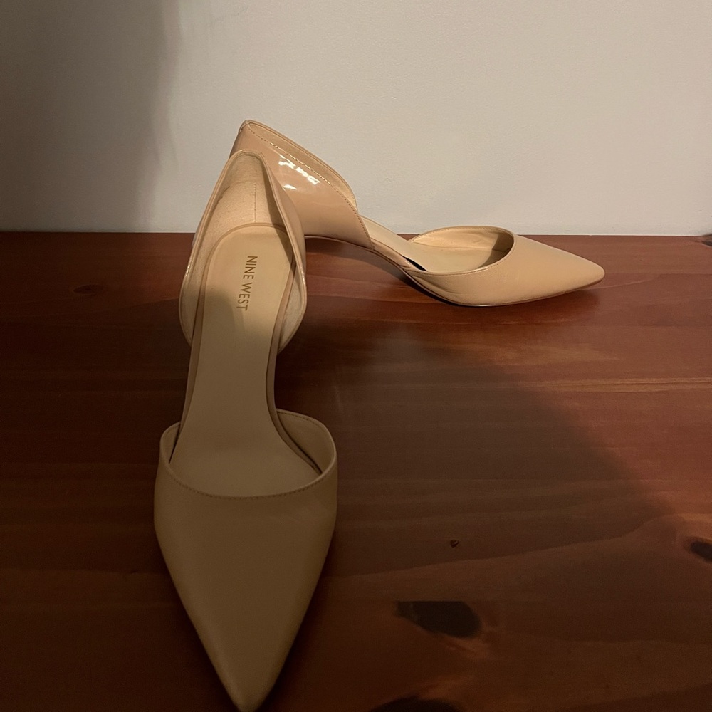 Nine West 2 1/2 in Nude Heels